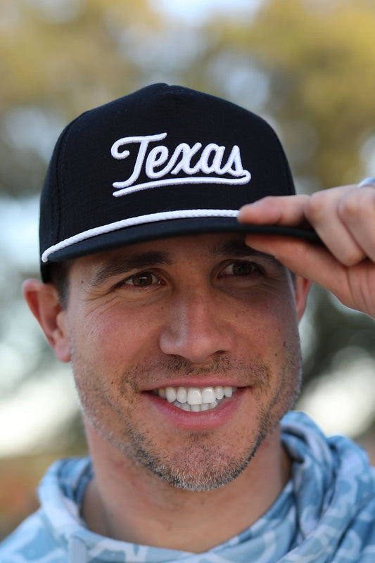 Cap - Texas Script BLACK