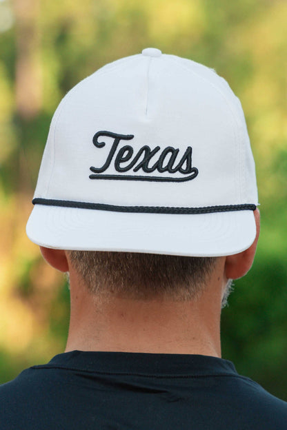 Cap - Texas Script WHITE